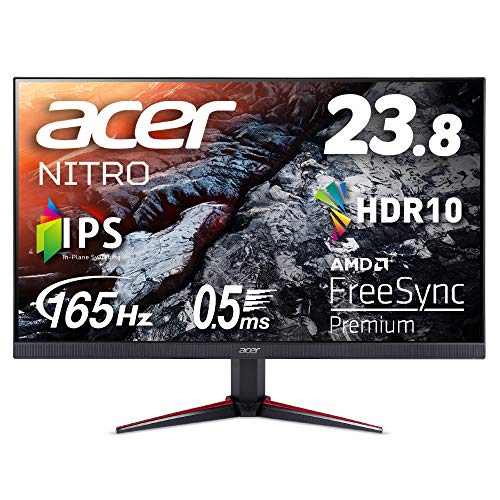 Acer ゲーミングモニター ディスプレイ 165hz VG240YSbmiipfx 23.8型ワイド IPS 非光沢 フルHD 0.5ms (GTG, Min.) HDMI AMD FreeSync