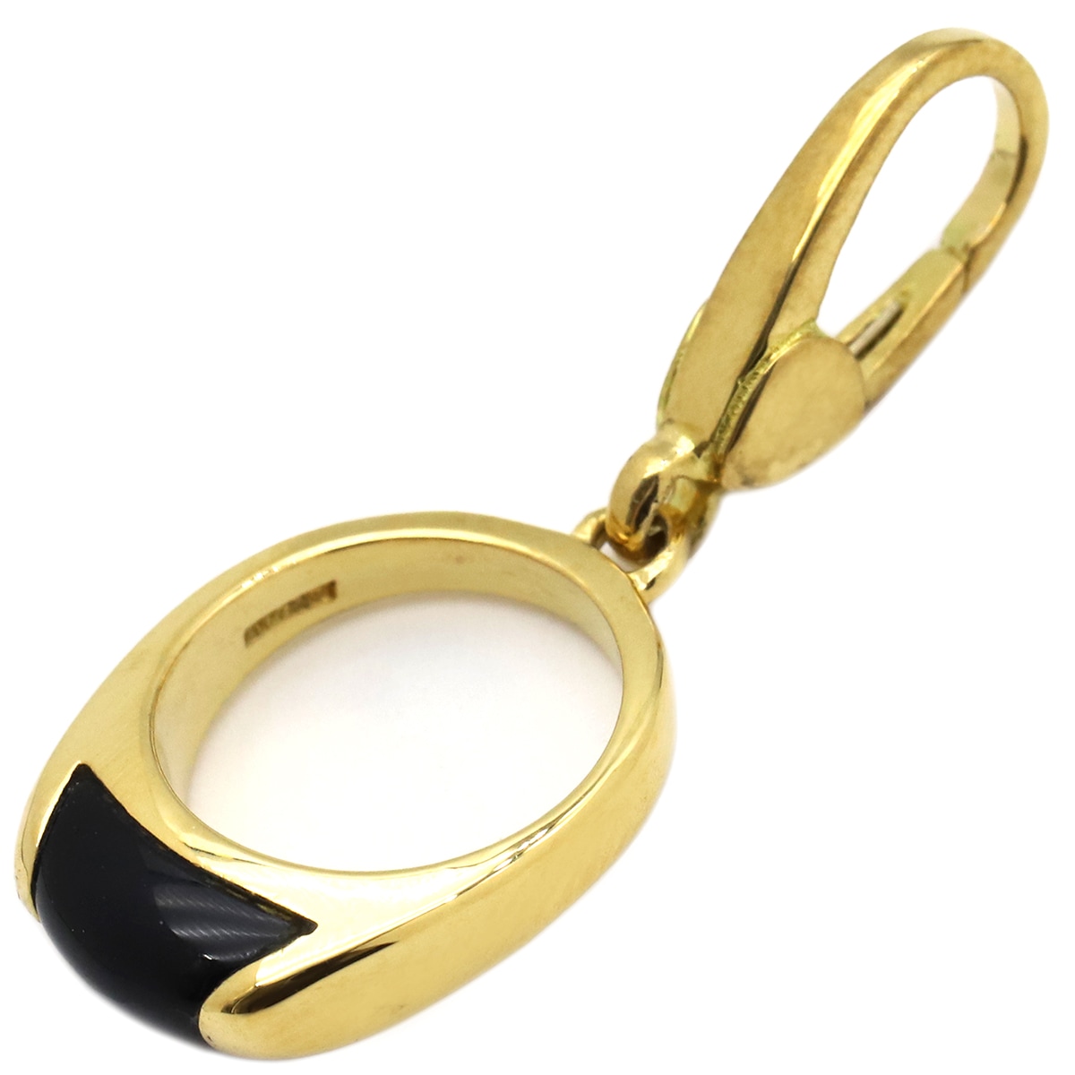 ブルガリ BVLGARI チャーム トロンケット K18YG オニキス イエローゴールド ブラック 750 18金 オニキス 【中古】