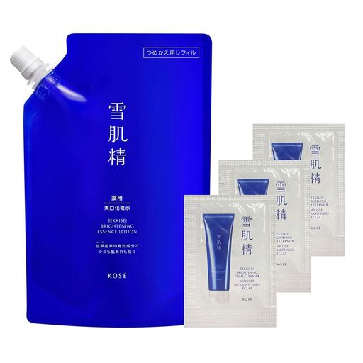 【医薬部外品】 薬用雪肌精 ブライトニング エッセンス ローション つめかえ用 限定キット 310mL おまけ付き