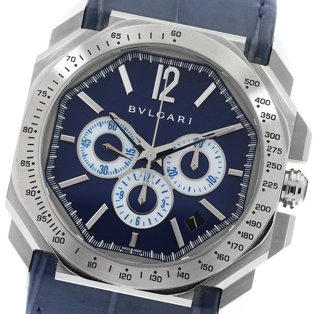 ブルガリ BVLGARI BGO41SCH オクト クロノグラフ マセラティ 世界限定1914本 自動巻き メンズ 箱付き_904300【中古】