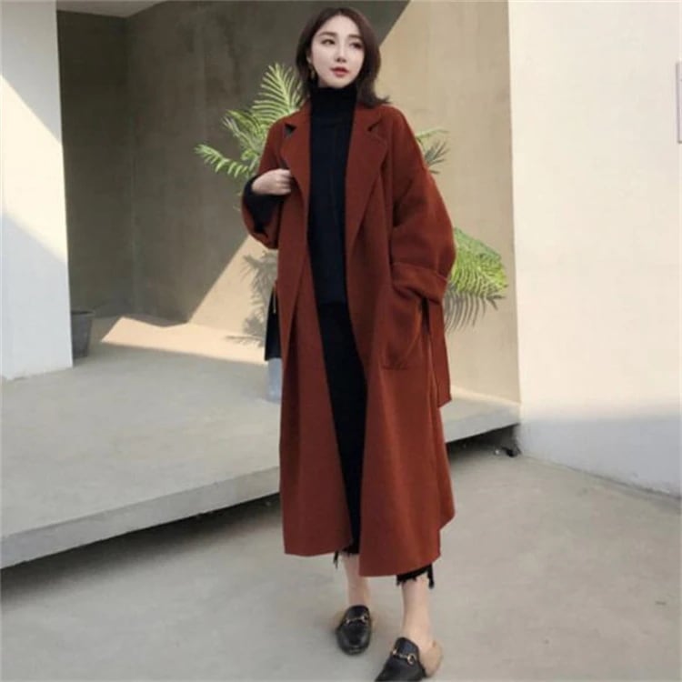 超人気 チェスターコート 秋冬 レデース ロング丈 ジャケット ラシャコート ロングコート カーディガン 無地 体型カバー お洒落 着痩せ 上品 通勤 二次会 4,963円