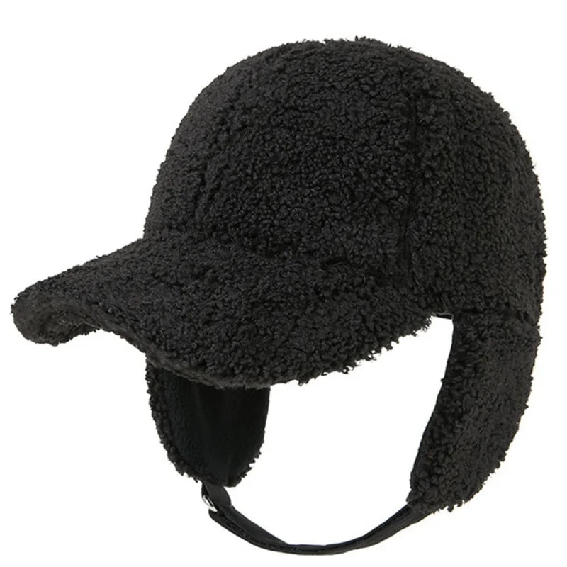 大きなヘッド付きの冬用キャップ,男性用と女性用のボンバーカバー付きのキャップ,イヤーフラップ付き,防風,サイクリング,スキー,雪用