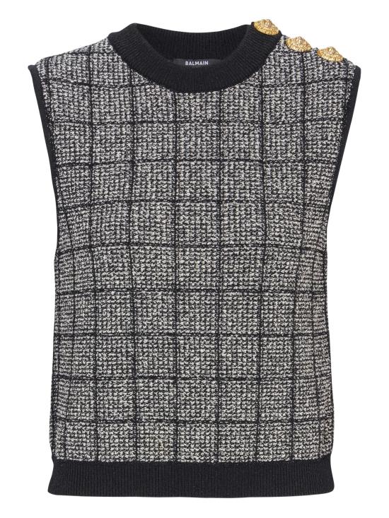 BALMAIN Women Blouses GF1AG850KJ48 EER Black