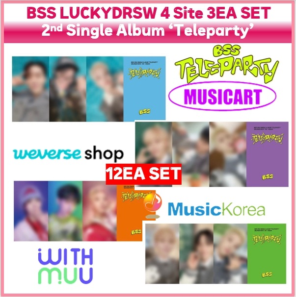 [Online 特電] BSS SVT Luckydraw 12EA SET All Site Official Photocard /2nd Single Teleparty