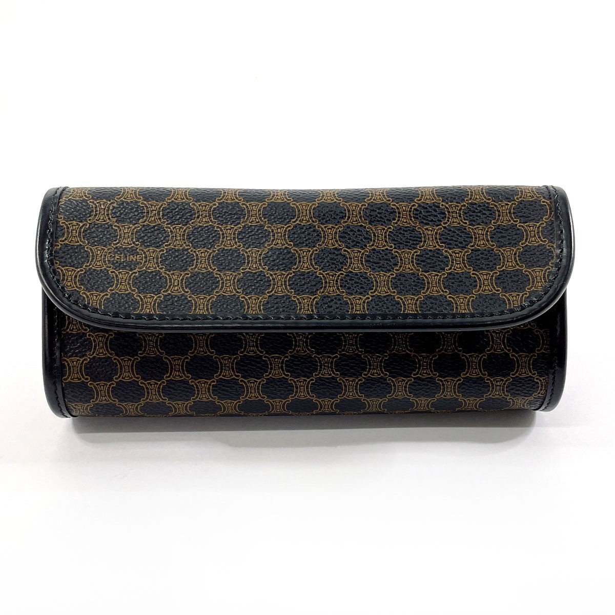 マカダム ポーチ ブラック PVC レディース