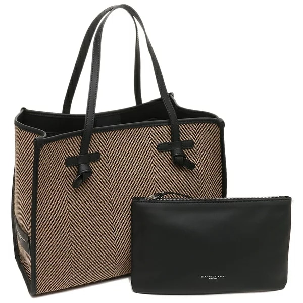 トートバッグ マルチェッラ ブラック ベージュ レディース BS6850 SPIGA