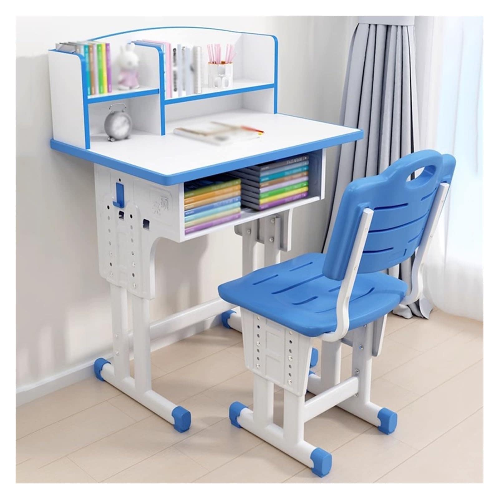 学習机 勉強机 椅子 セット デスクセット 70*50cm学習机セット 大型デスクトップ 机椅子セットデスク・椅子セット 勉強机 テーブル 学習デスク 高さ調整可能 文房具収納 多機能 組立品 大容量