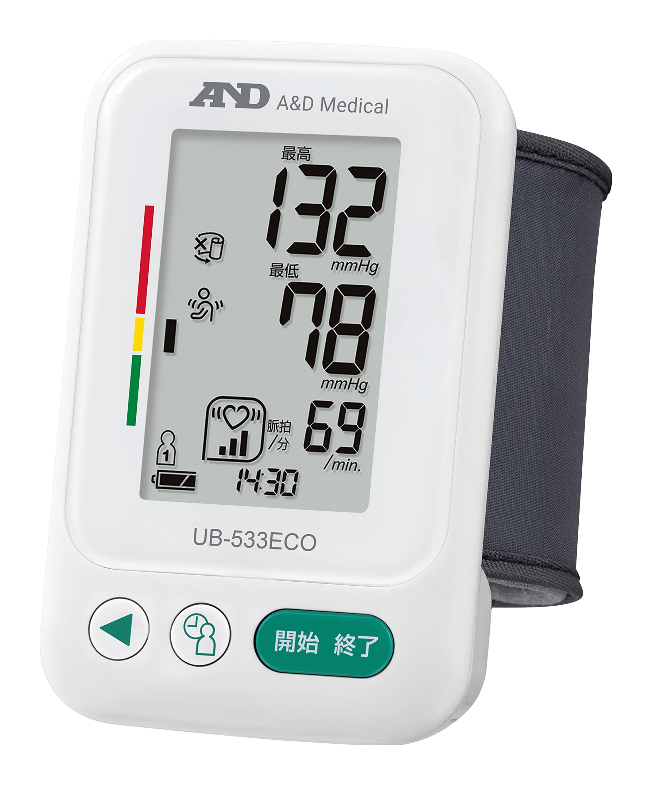 エー・アンド・デイ デジタル圧計 UB-533 White