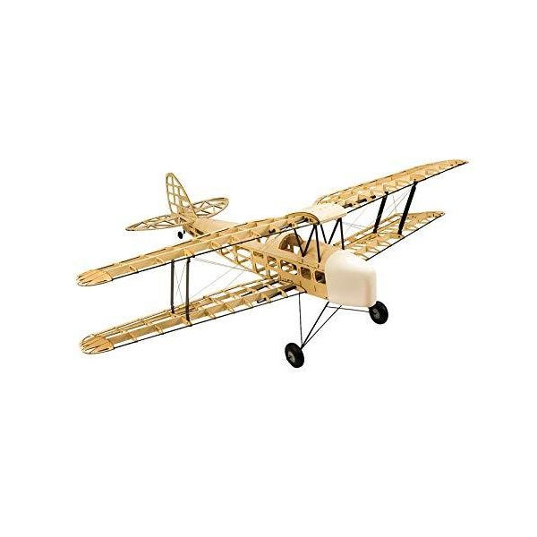 Jamara 006149 -Tiger Moth 1400 mm CNC Lasercut Kit-Fuselage Made of balsa and Plywood， 4 Channel， El