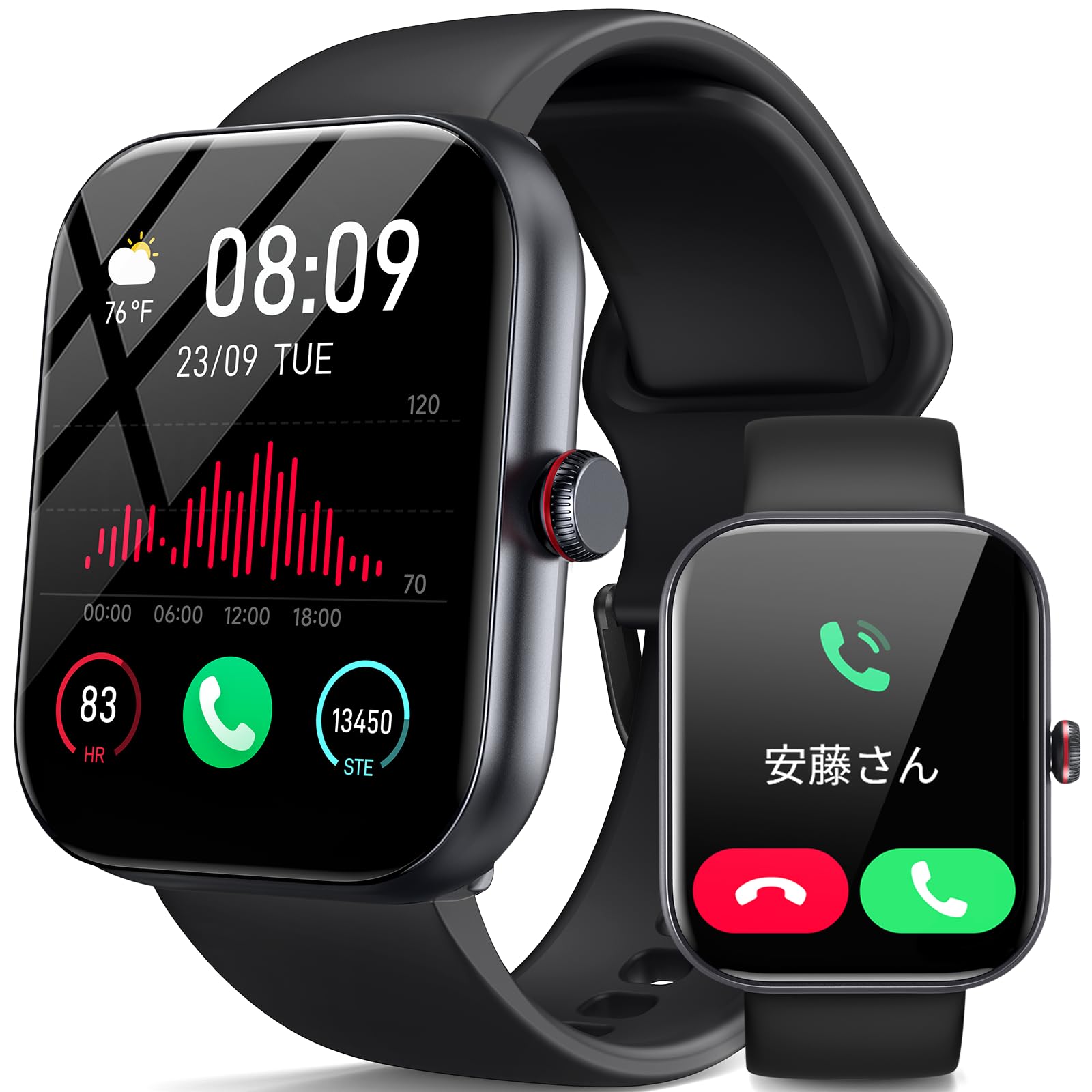スマートウォッチ【iPhone対応&amp;アンドロイド対応】2024新登場 Amazon | スマートウォッチ iPhone アンドロイド対応【2024新