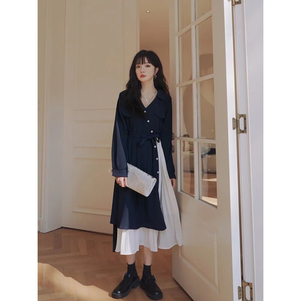 ワンピース 春 夏 ロング ロングワンピース レディース ロング丈 長袖 韓国ワンピース ドレス 春秋