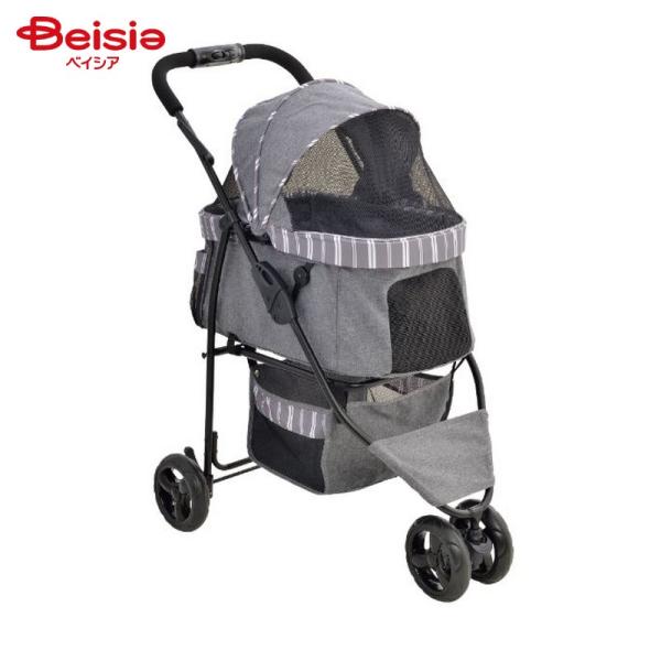 ジェックス わんわんカート スマートハンディ Safety ストライプグレー ペット