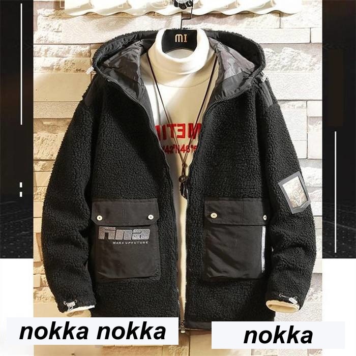 ボアブルゾン メンズ アウター ムートンコート ブルゾン 防寒着 ジャケット 裏起毛 冬服 秋冬 厚手 7,985円