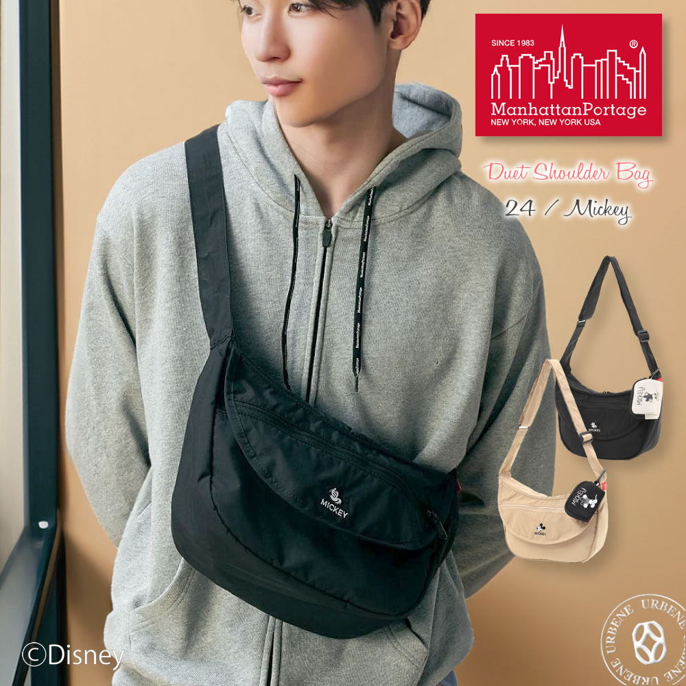 【2024年限定モデル】メッセンジャーバッグ ミッキーマウス デュエット ショルダーバッグショルダーバッグ 斜めがけ Disney メンズ レディース