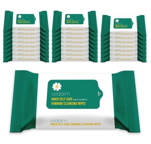 オールダム美人女性清潔ウェットティッシュ携帯型20枚x24個入り