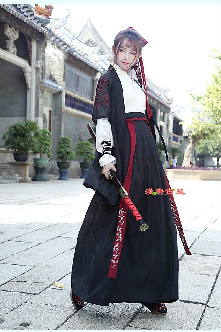 魏晋風中華服 漢服 改良漢服 広い袖 仙女服 古風 コスプレ衣装 女性 写真撮影 ステージ衣装 美人
