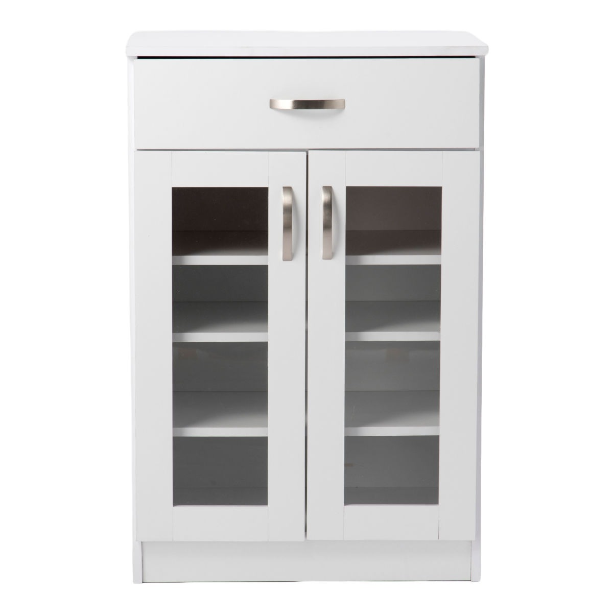 食器棚 ロータイプ 引出し付 シンプルデザイン 幅59cm キッチンラック キッチンボード 収納 棚 引き出し 食器収納 家具 カウンター キッチン家具 台所 レンジ台 ホワイト コンパクト