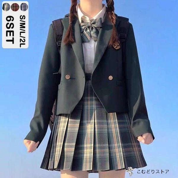 入学式 卒業式 スーツ 女の子 ６点セット 韓国 中学 受験 スーツ 女の子 子供スーツ セットアップ フォーマルスーツ ジュニアスーツ お受験 発表会 子供スーツ