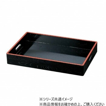 木製2尺3寸料理箱　黒天朱　15104720