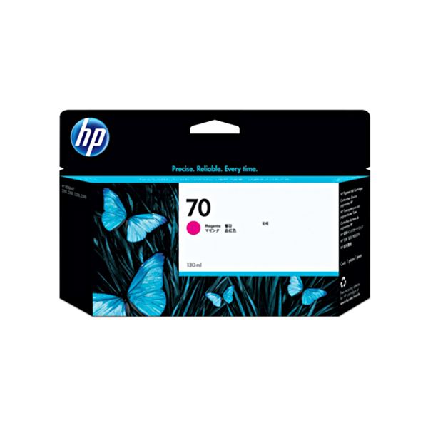 （まとめ） HP70 インクカートリッジ マゼンタ 130ml 顔料系 C9453A 1個 (×3セット)