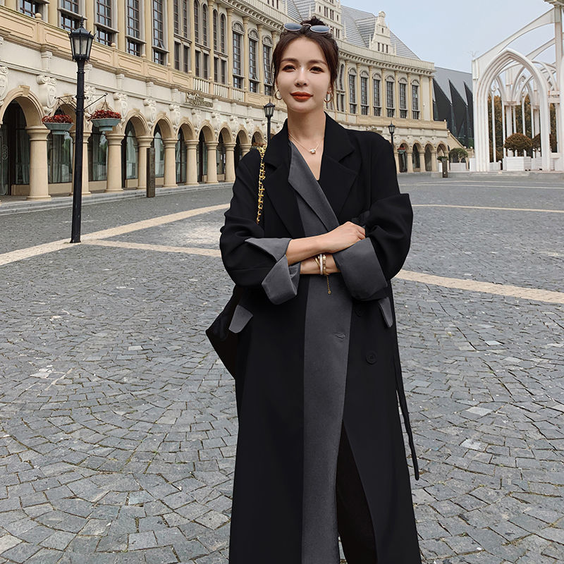 秋冬 ロングチェスターコート レディース アウター きれいめ プルオーバー chic トレンチコート [2カラー]