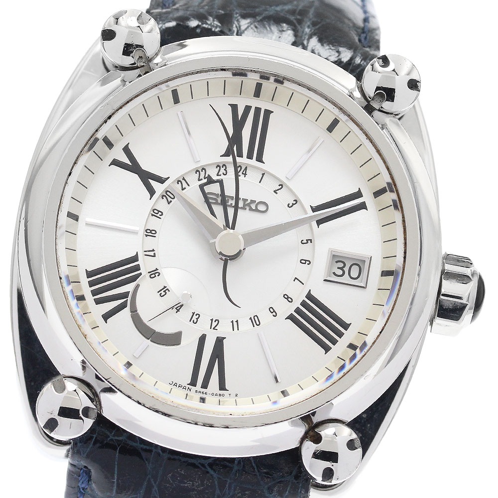 セイコー SEIKO SBLA035/5R66-0AC1 ガランテ スプリングドライブ GMT パワーリザーブ スプリングドライブ メンズ _891511【中古】