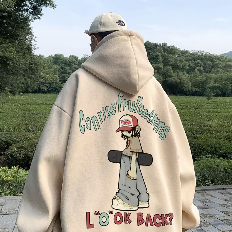 パーカー 韓国ファッション 慵懒风 カートゥーン スウェット ゆったり かっこいい 花柄 フード付き スウェット 百掛け ジャケット トップス