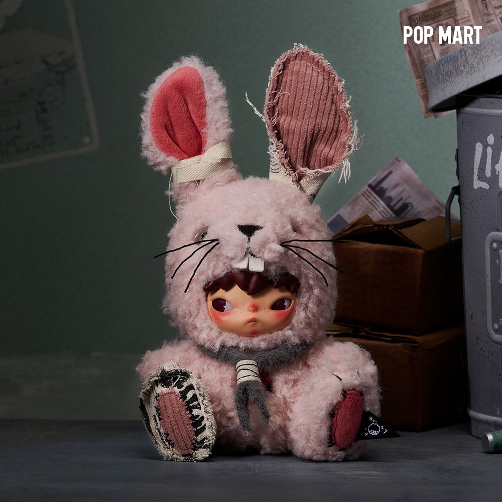 【公式正規品】【POP MART】 HIRONO Wild Rabbit ぬいぐるみキーリング ヒロノ