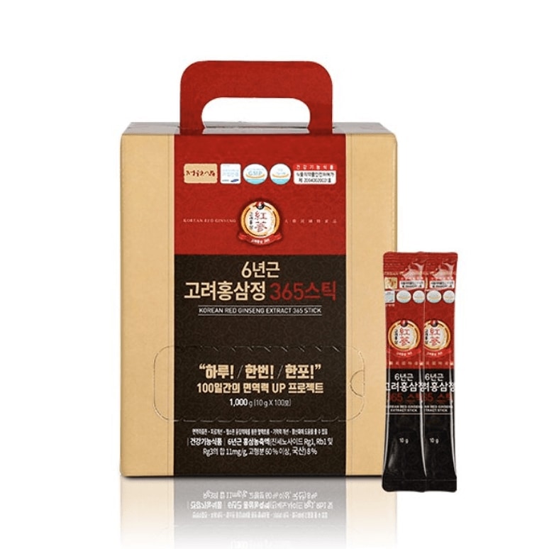 ジョンウォンサム高麗紅参精365スティック 10gx100包 韓国コスメ 正規品　化粧水　韓流