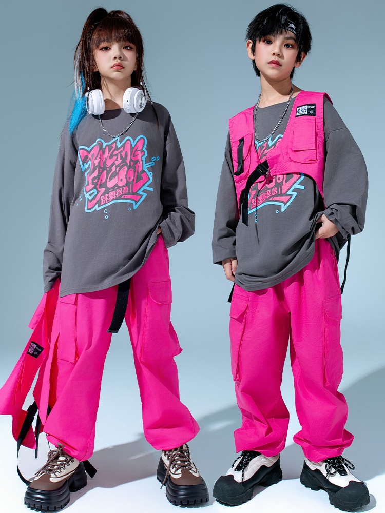 キッズ ダンス衣装 ヒップホップ 花柄シャツ セットアップ HIPHOP ダンスシャツ へそ出し タ49 5,588円