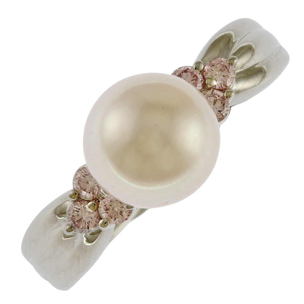 タサキ リング 指輪 13号 Pt900プラチナ アコヤパール TASAKI 中古 美品指輪