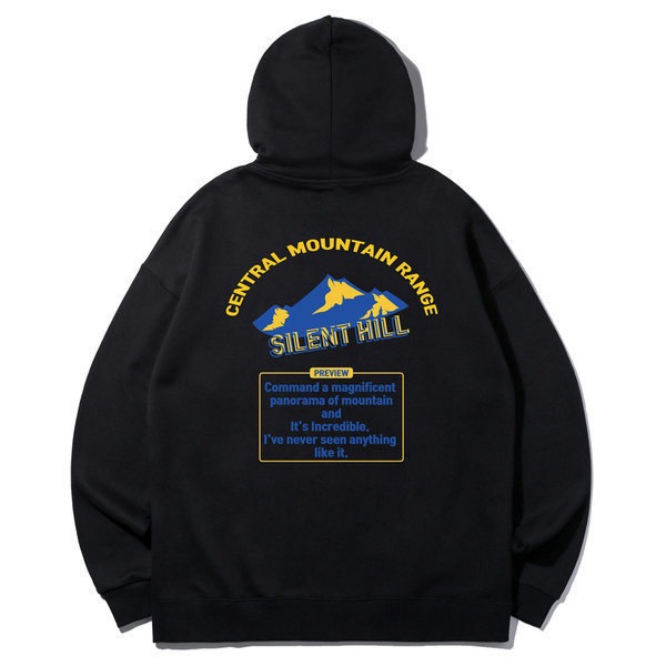 アルビンクロー サイレントヒル オーバーフィットフードTシャツ VH864 (2Color)