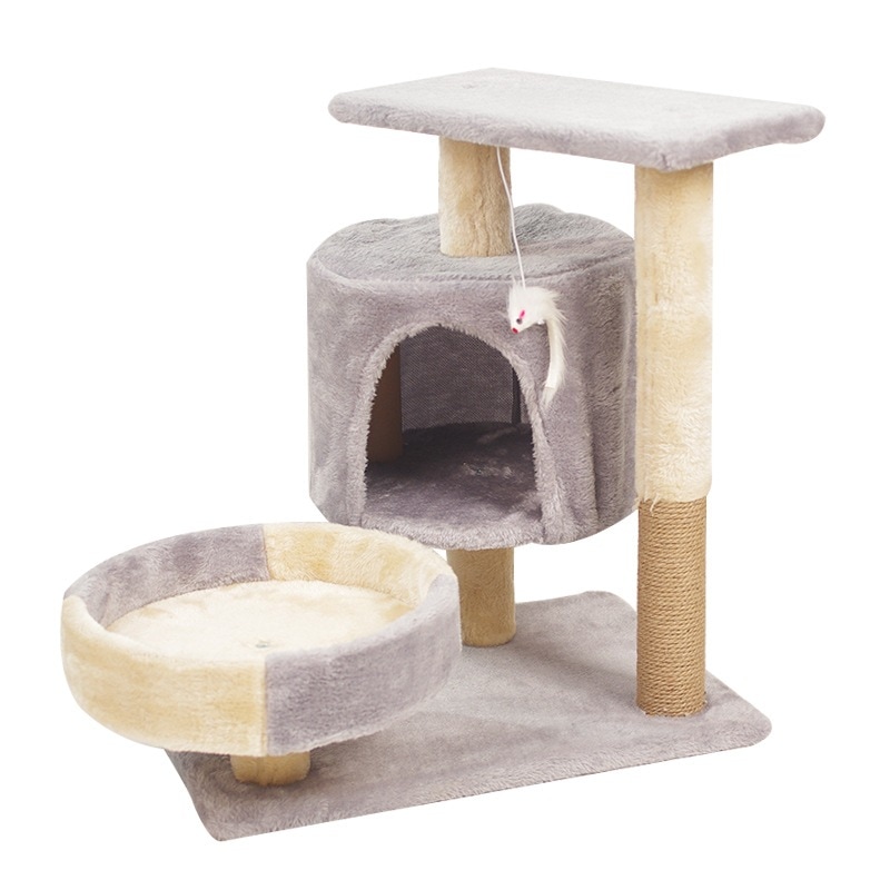 [2026 新作]キャットタワー キャットベッド キャットツリー 一体 多層 キャットクライミング ジャンプ台 猫おもちゃ 猫用よじ登り