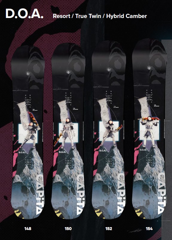 新品未使用 25-26 CAPiTA BOARD D.O.A 152cm 土日祝発送OK 18 キャピタ