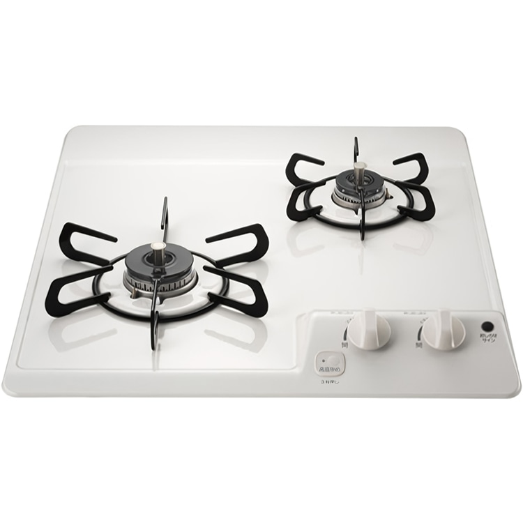 ビルトインコンロ 都市ガス 2口 コンパクトキッチン ナチュラルホワイト 安全機能 すっきりクリーンゴトク PD-202H-13Aビルトインコンロ