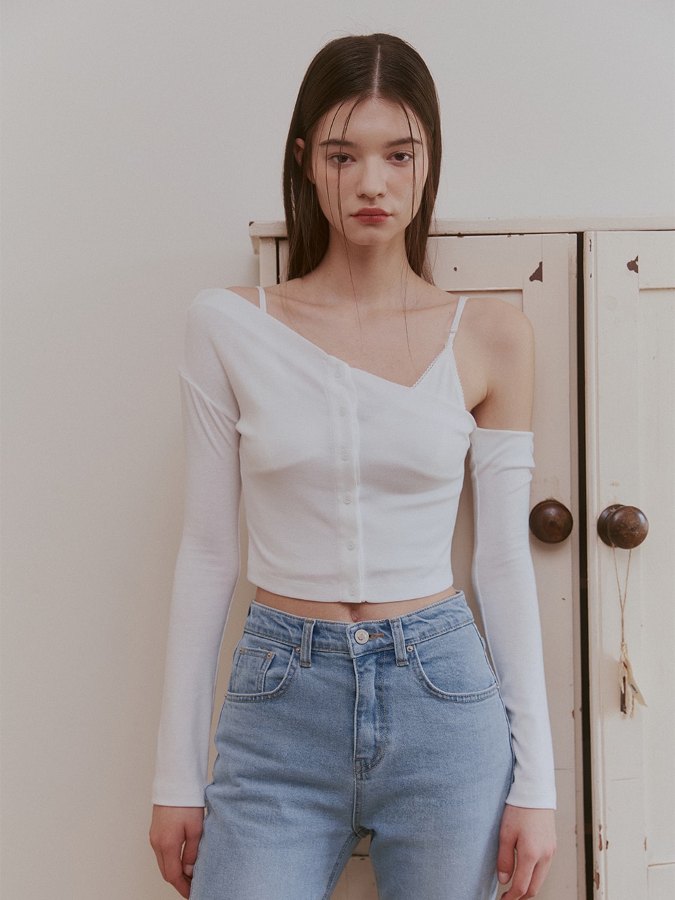 【NOT YOUR ROSE】【樹脂着用】 YUI CARDIGAN SET : WHITE