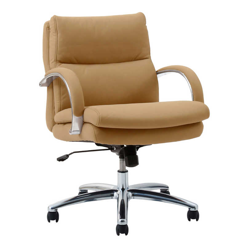 関家具　オフィスチェア ウィンケース(WINcase) グラント ロータイプ シルキーファイバー キャメル　359144