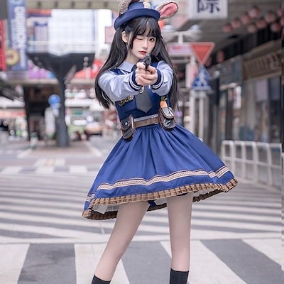 Qoo10] cos服 バニー警官ジュディコスプレ衣装 : レディース服