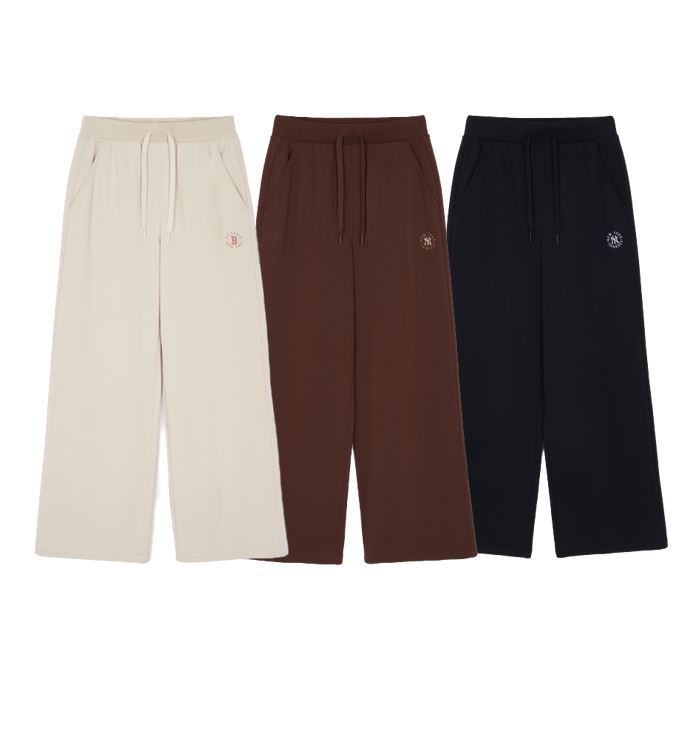 Basic Circle Logo High Waist Wide Pants