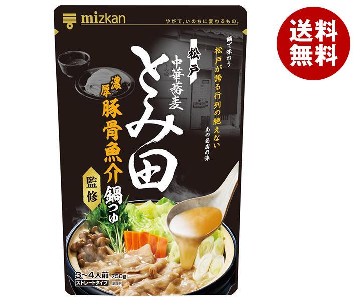 ミツカン 中華蕎麦とみ田監修 濃厚豚骨魚介鍋つゆ 750g＊12袋入＊(2ケース)