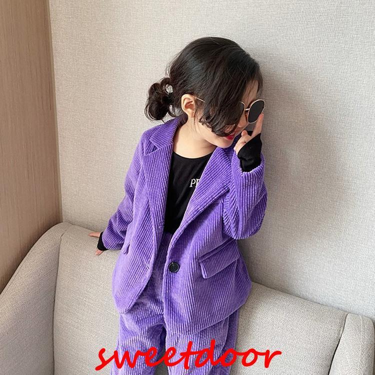 秋冬新作 スーツ 子供服 女の子 キッズ ジュニア タキシード フォーマル カッコ良い 卒業スーツ ピアノ 発表会 結婚式　入学式　卒業式　七五三　セットアップ100-160