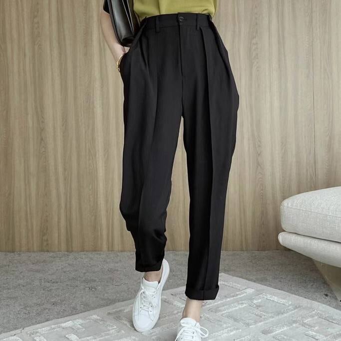 ボトムス パンツ ズボン ワイドパンツ ワイド ハイウエスト カジュアル おしゃれ お洒落 かっこいい こなれ感 ラフ メンズライク マニッシュ ボーイッシュ キュート 抜け感 無地 夏 2021 2 5,659円