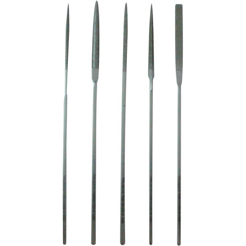 トラスコ中山　ダイヤモンドニードルヤスリ 半丸三角平角丸 5本組S 中目　TNFS3