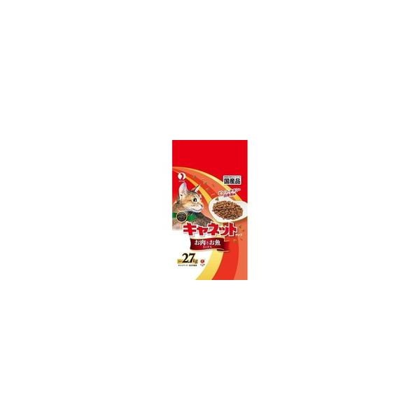 【1ケース】【お取り寄せ対象品】キャネットチップ お肉とお魚ミックス 2.7kg[ペットライン キャネットチップ] *5個