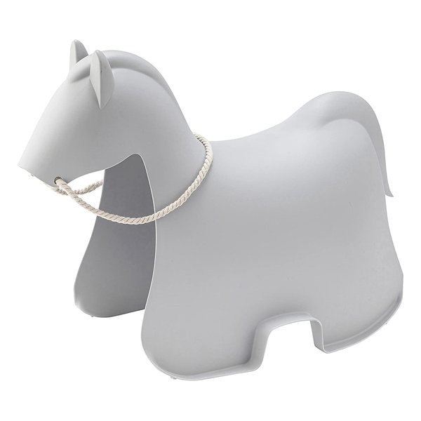 ホース スツール ライトグレー W43×D80×H60.5×SH38 ANM-12LGY