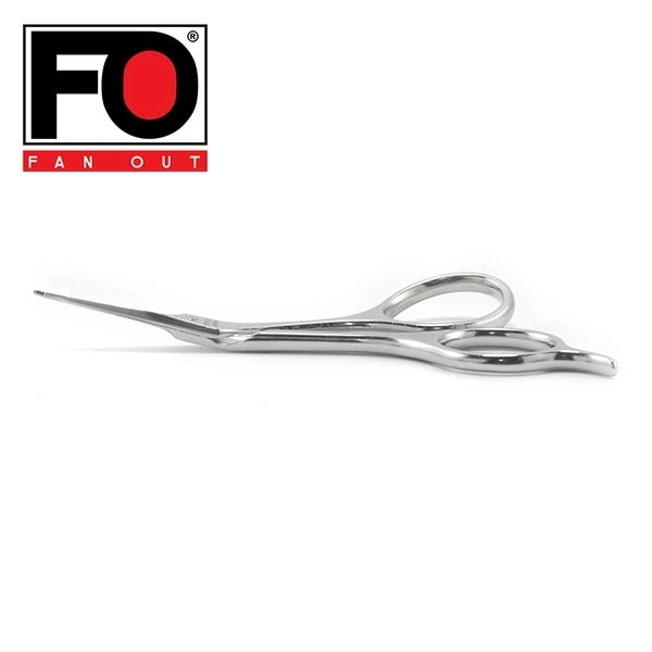 FANOUT ダマスカス小ばさみ(カーブハンドル先丸)はさみ 美容ハサミ 日本製 FOK3C