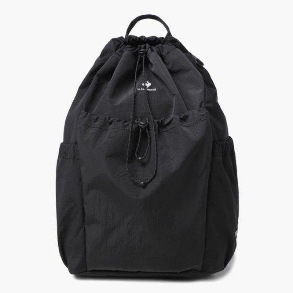 バックパック JQS QQ123ABP22-BLK メタリック ストリング バックパック / ブラック