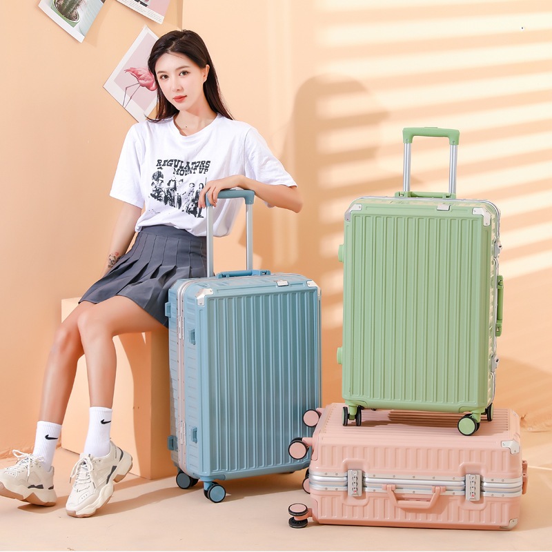 【急速出荷】 スーツケース女子学生26インチアルミフレーム旅行パスワードボックス20インチ小型搭乗レバートランク高容貌値