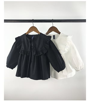 2022韓国のファッション春秋新作 親子服トップス 女の子ゆったり長袖シャツ