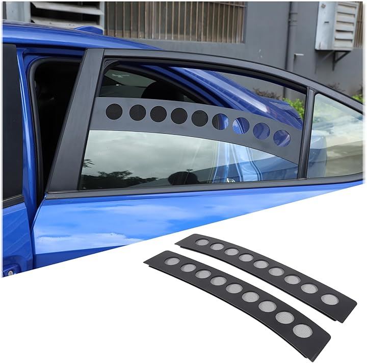 スバルWRX 2022年～現行に対応 リアドアウィンドウ装飾 リアドアウィンドウデカール ガラス装飾カバー ウィンドウカバートリム リアドアガラストリム 保護パネル カスタム 外装パーツ